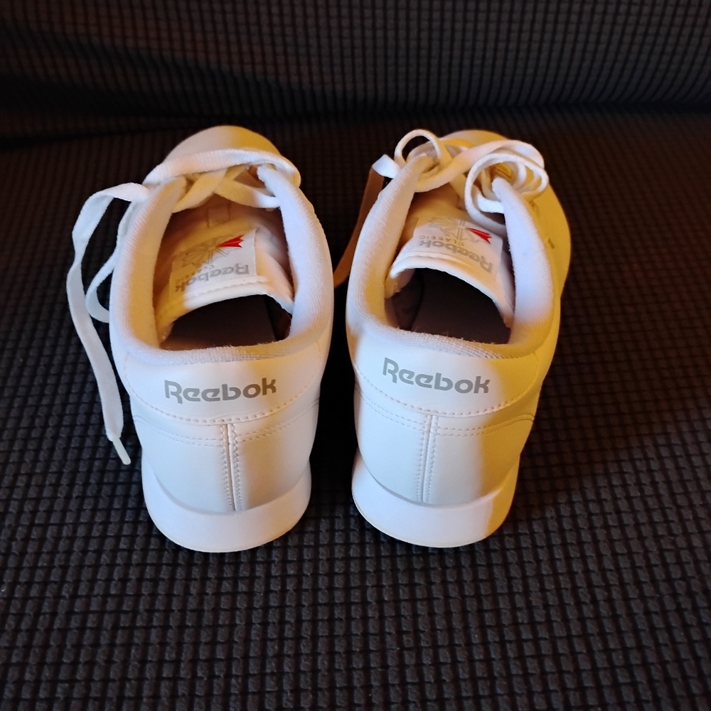 Reebok Classic Ortho Athletic White Sneakers Shoelaces Women's 9 Wide D - Picture 8 of 11